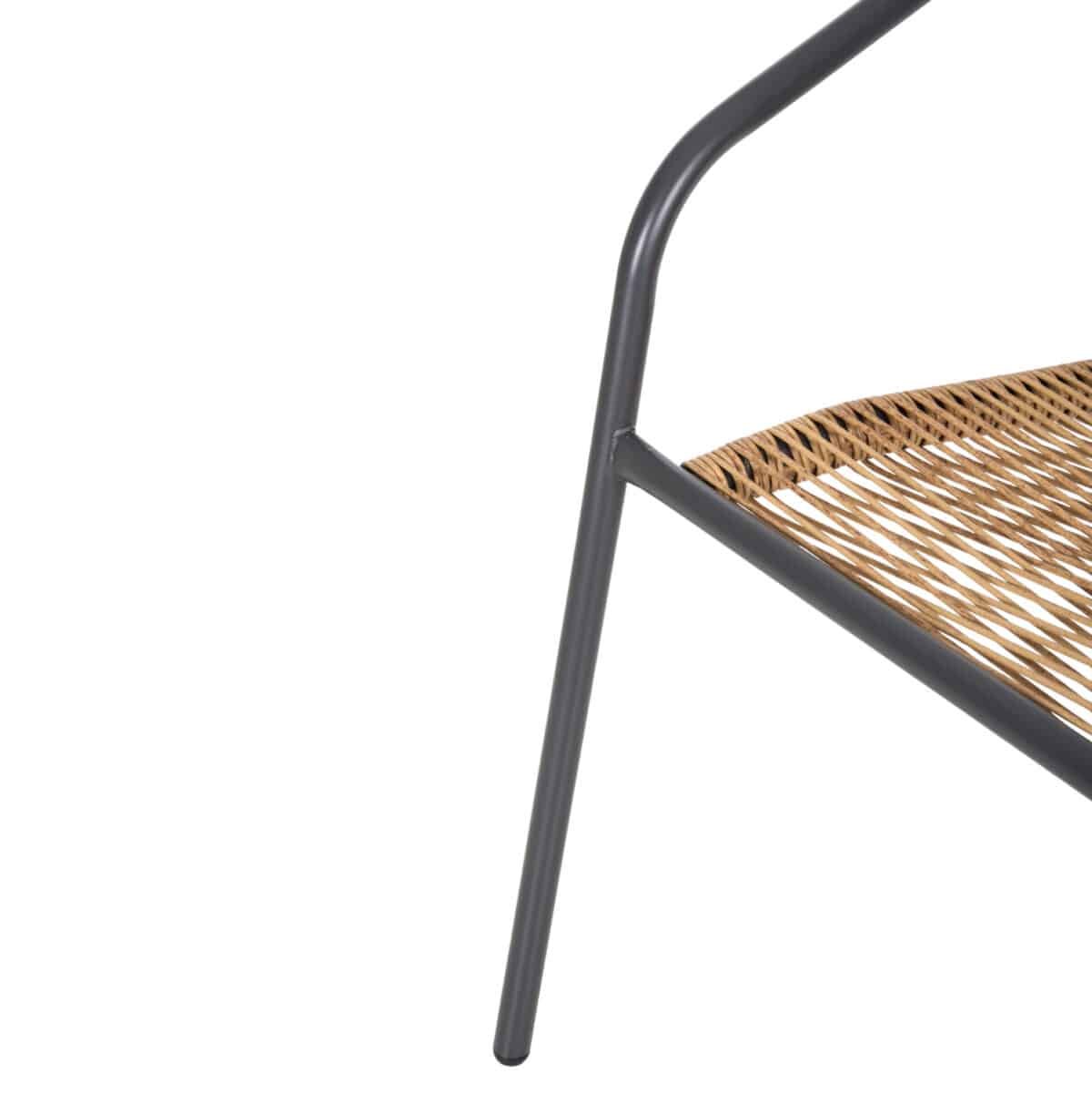 ΣΕΤ ΤΡΑΠΕΖΑΡΙΑΣ 5ΤΜΧ SWIFTER HM21222.01 ΚΑΡΕΚΛΕΣ ΜΕΤΑΛ.& ΤΡΑΠΕΖΙ 110x60 ΓΚΡΙ-ΦΥΣΙΚΟ - Image 5