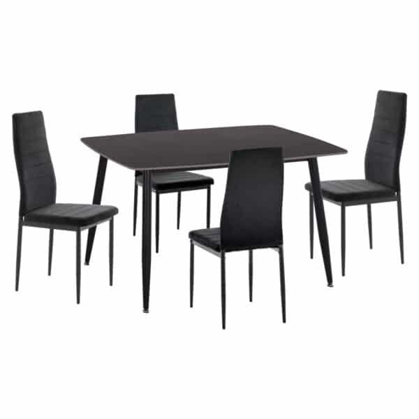 ΣΕΤ ΤΡΑΠΕΖΑΡΙΑΣ 5ΤΜΧ RAVEN HM21224.02 ΚΕΡΑΜΙΚΟ TOP ΜΑΥΡΟ ΜΑΡΜΑΡΟ--ΒΕΛΟΥΔΟ ΜΑΥΡΟ