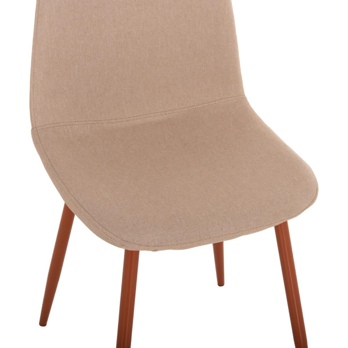 ΣΕΤ ΤΡΑΠΕΖΑΡΙΑΣ 5ΤΜΧ LEOMOR HM21270.01 ΤΡΑΠΕΖΙ & 4 ΚΑΡΕΚΛΕΣ - ΜΠΕΖ ΥΦΑΣΜΑ - Image 5