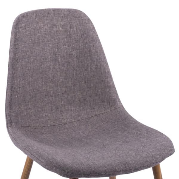 ΣΕΤ ΤΡΑΠΕΖΑΡΙΑΣ 5ΤΜΧ LEOMOR HM21270.02 ΤΡΑΠΕΖΙ & 4 ΚΑΡΕΚΛΕΣ - ΚΑΦΕ ΥΦΑΣΜΑ - Image 5