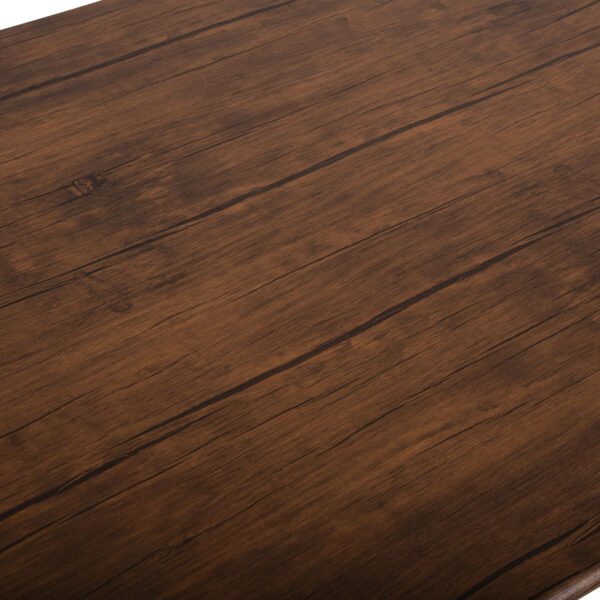 ΣΕΤ ΤΡΑΠΕΖΑΡΙΑΣ 5ΤΜΧ PEARY HM9416.11 ΜΕΤΑΛΛΟ ΜΑΥΡΟ-MDF ΚΑΡΥΔΙ 110x60x74Yεκ. - Image 7