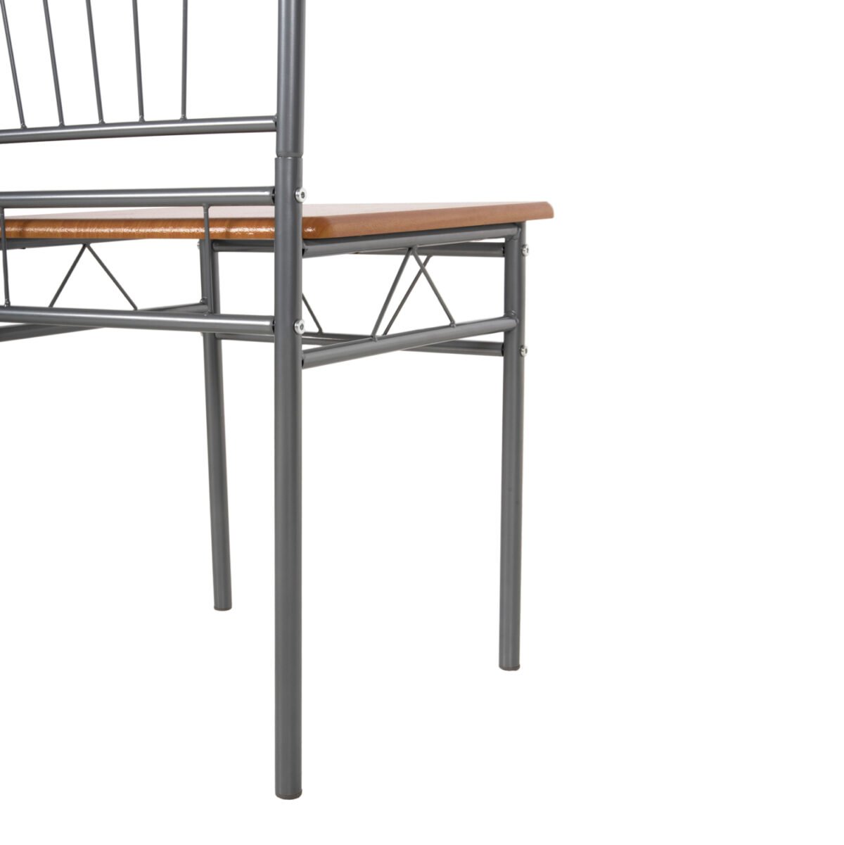 ΣΕΤ ΤΡΑΠΕΖΑΡΙΑΣ 5ΤΜΧ PEARY HM9416.12 ΜΕΤΑΛΛΟ ΑΣΗΜΙ-MDF ΣΟΝΑΜΑ 110x60x74Yεκ. - Image 7