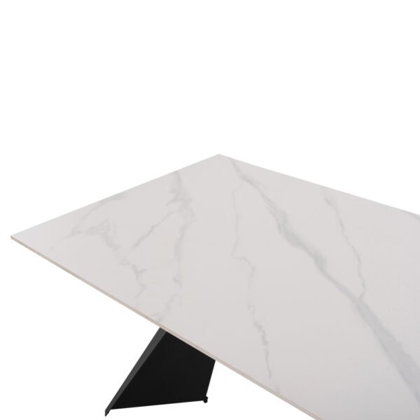 ΣΕΤ ΤΡΑΠΕΖΑΡΙΑΣ 7ΤΜΧ POSE HM21046 ΤΡΑΠΕΖΙ ΜΕ ΚΕΡΑΜΙΚΟ TOP-6 ΚΑΡΕΚΛΕΣ ΕΚΡΟΥ - Image 5