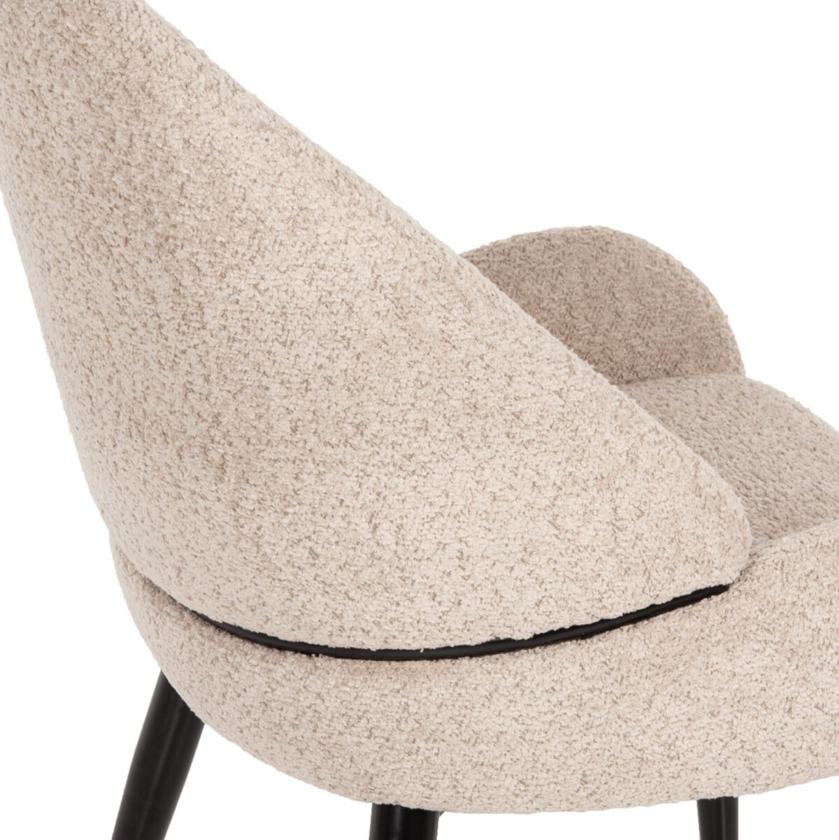 ΣΕΤ ΤΡΑΠΕΖΑΡΙΑΣ 7ΤΜΧ POSE HM21046 ΤΡΑΠΕΖΙ ΜΕ ΚΕΡΑΜΙΚΟ TOP-6 ΚΑΡΕΚΛΕΣ ΕΚΡΟΥ - Image 6