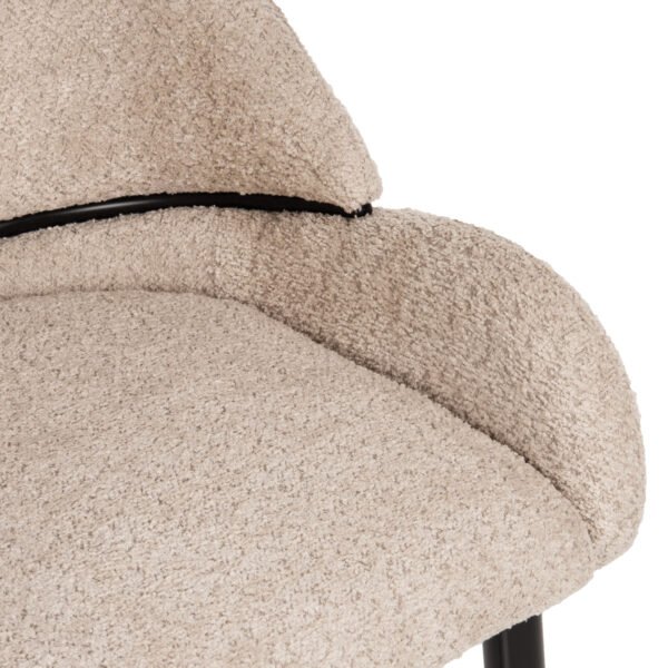 ΣΕΤ ΤΡΑΠΕΖΑΡΙΑΣ 7ΤΜΧ POSE HM21046 ΤΡΑΠΕΖΙ ΜΕ ΚΕΡΑΜΙΚΟ TOP-6 ΚΑΡΕΚΛΕΣ ΕΚΡΟΥ - Image 7