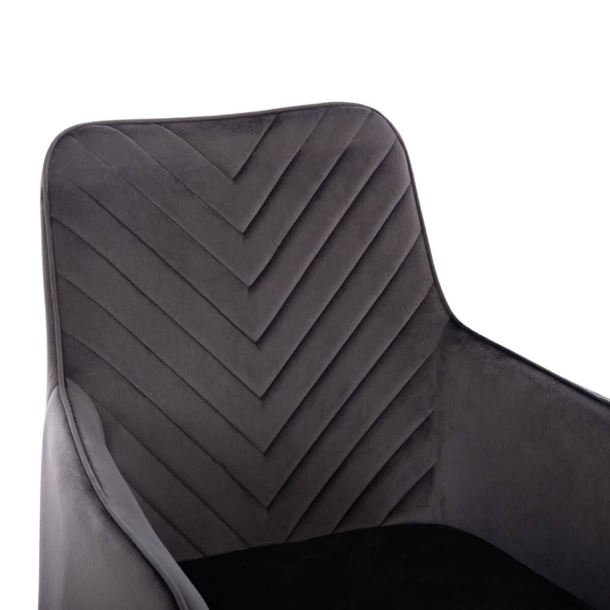 ΣΕΤ ΤΡΑΠΕΖΑΡΙΑΣ 7ΤΜΧ RAVEN HM21070.03 ΚΕΡΑΜΙΚΟ TOP--4 ΚΑΡΕΚΛΕΣ & 2 ΠΟΛΥΘΡΟΝΕΣ ΓΚΡΙ - Image 8