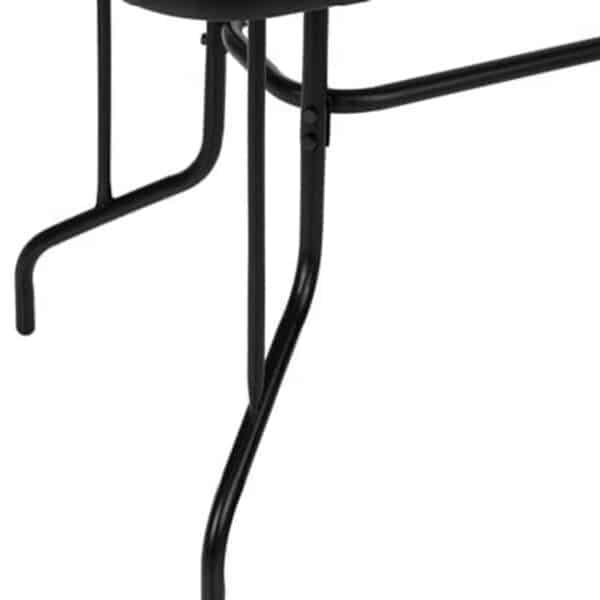 ΣΕΤ ΤΡΑΠΕΖΑΡΙΑΣ 5ΤΜΧ HM5193.13 ΜΕΤΑΛΛΙΚO ΜΕ 4 ΚΑΡΕΚΛΕΣ & ΤΡΑΠΕΖΙ 110x60 ΜΑΥΡΟ - Image 5