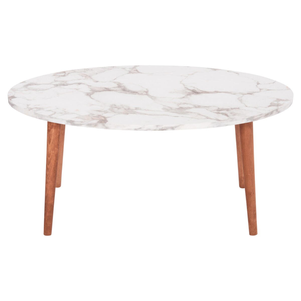 ΣΕΤ ΤΡΑΠΕΖΙ ΣΑΛΟΝΙΟΥ & 3 ΒΟΗΘ.ΤΡΑΠΕΖΙΑ VITAL HM18180.03 ΜΕΛΑΜΙΝΗ ΛΕΥΚΟ ΜΑΡΜΑΡΟ-ΚΑΡΥΔΙ ΠΟΔΙΑ - Image 6