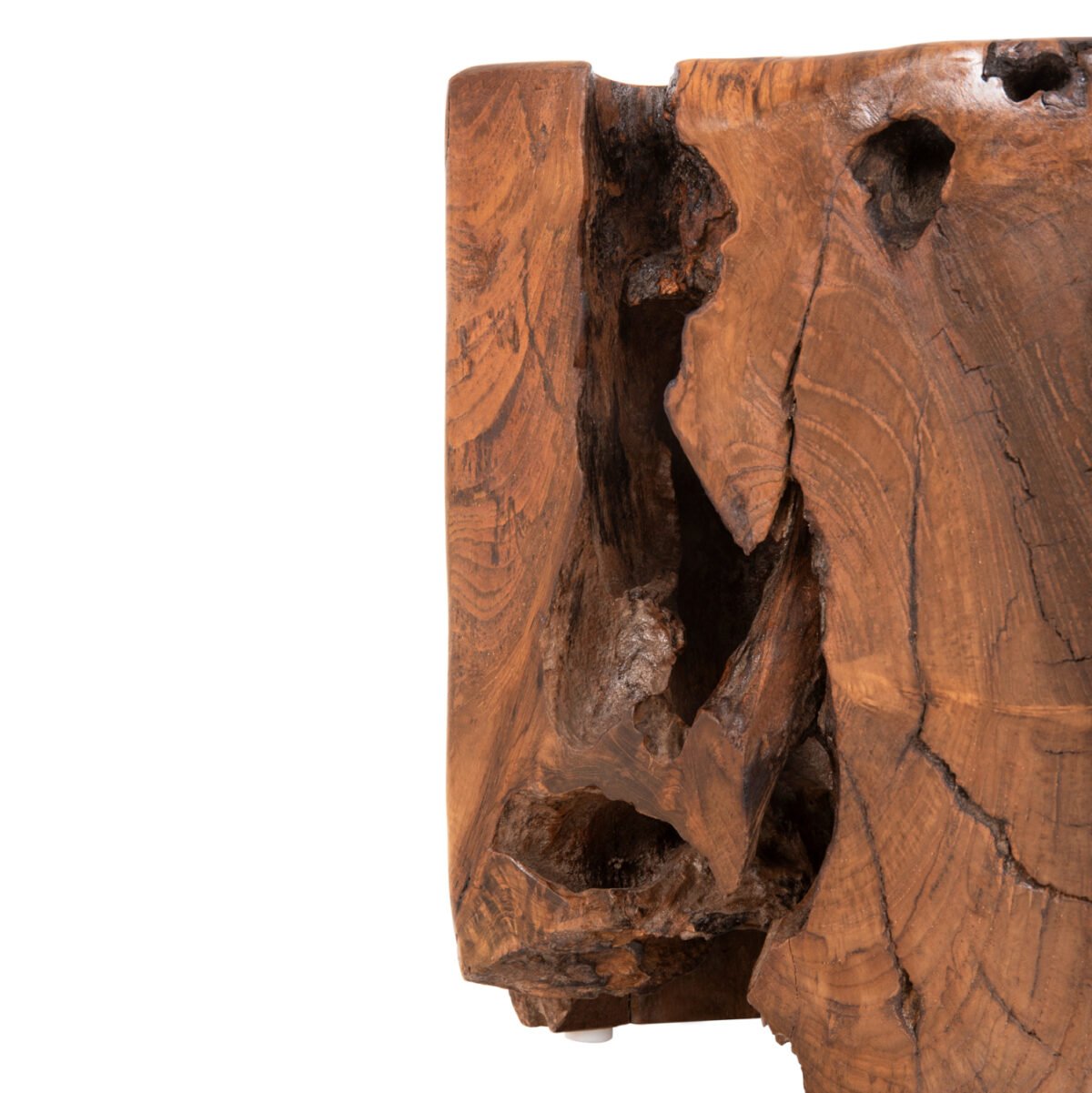 ΣΚΑΜΠΟ ΧΑΜΗΛΟΥ ΥΨΟΥΣ KUMO HM7893 ΜΑΣΙΦ ΞΥΛΟ TΕΑK ΦΥΣΙΚΟ 30X30X40Υεκ. - Image 6