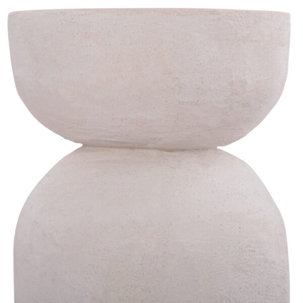 ΣΚΑΜΠΟ ΣΕΙΡΑ SANTORINI HM18041 ΠΟΛΥΡΗΤΙΝΗ ΣΕ ΥΠΟΛΕΥΚΟ Φ30,5x46Υεκ - Image 5