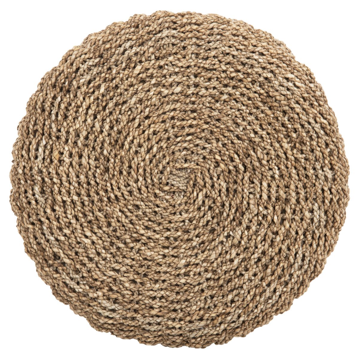 ΣΚΑΜΠΟ BEAM HM7827.01 ΞΥΛΟ ΤΕΑΚ ΚΑΙ SEAGRASS ΣΕ ΦΥΣΙΚΟ & ΛΕΥΚΟ Φ42x46Yεκ. - Image 5