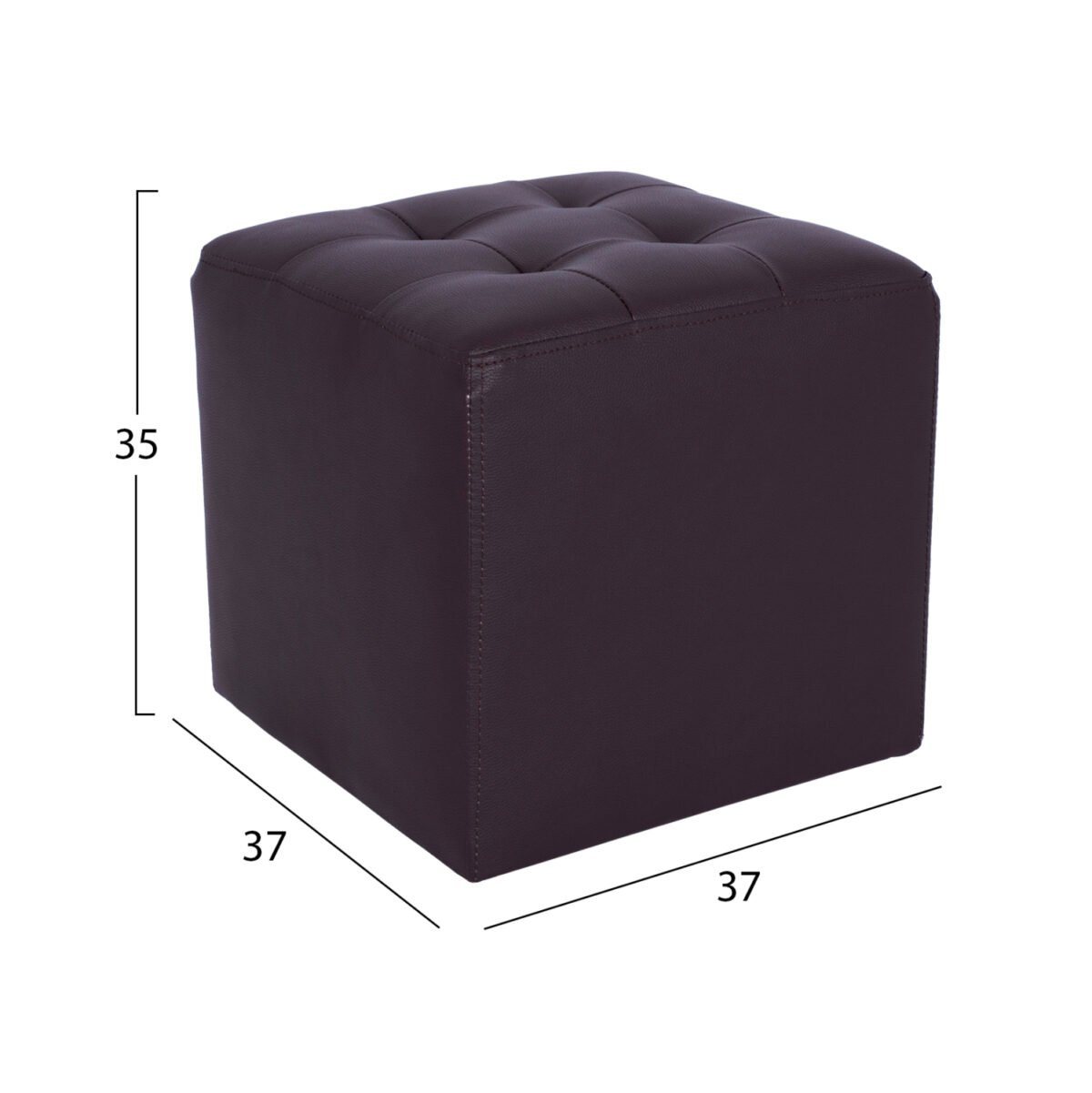 ΣΚΑΜΠΩ ΜΕ PU ΚΑΦΕ PUNK HM264.03 37x37x35εκ - Image 2