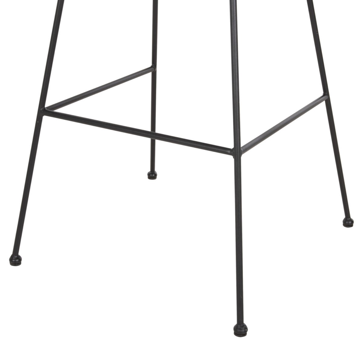 ΣΚΑΜΠΟ ΜΠΑΡ ALLEGRA HM5455.11 ΜΕΤΑΛΛΟ&ΜΑΞΙΛΑΡΙ ΜΑΥΡΟ-WICKER ΜΠΕΖ 56x59x116,5Υεκ. - Image 10