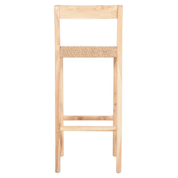 ΣΚΑΜΠΟ ΜΠΑΡ ΜΕ ΠΛΑΤΗ PLERED HM6129 ΞΥΛΟ ΤΕΑΚ & ΣΧΟΙΝΙ VIRO 40x45x100εκ. - Image 6