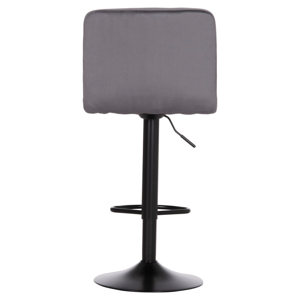 ΣΚΑΜΠΟ ΜΠΑΡ ΠΕΡΙΣΤΡΕΦΟΜΕΝΟ DIANA HM202.41 ΓΚΡΙ ΒΕΛΟΥΔΟ--ΜΕΤΑΛΛΟ ΜΑΥΡΟ ΜΑΤ 44x52x109Υεκ - Image 6