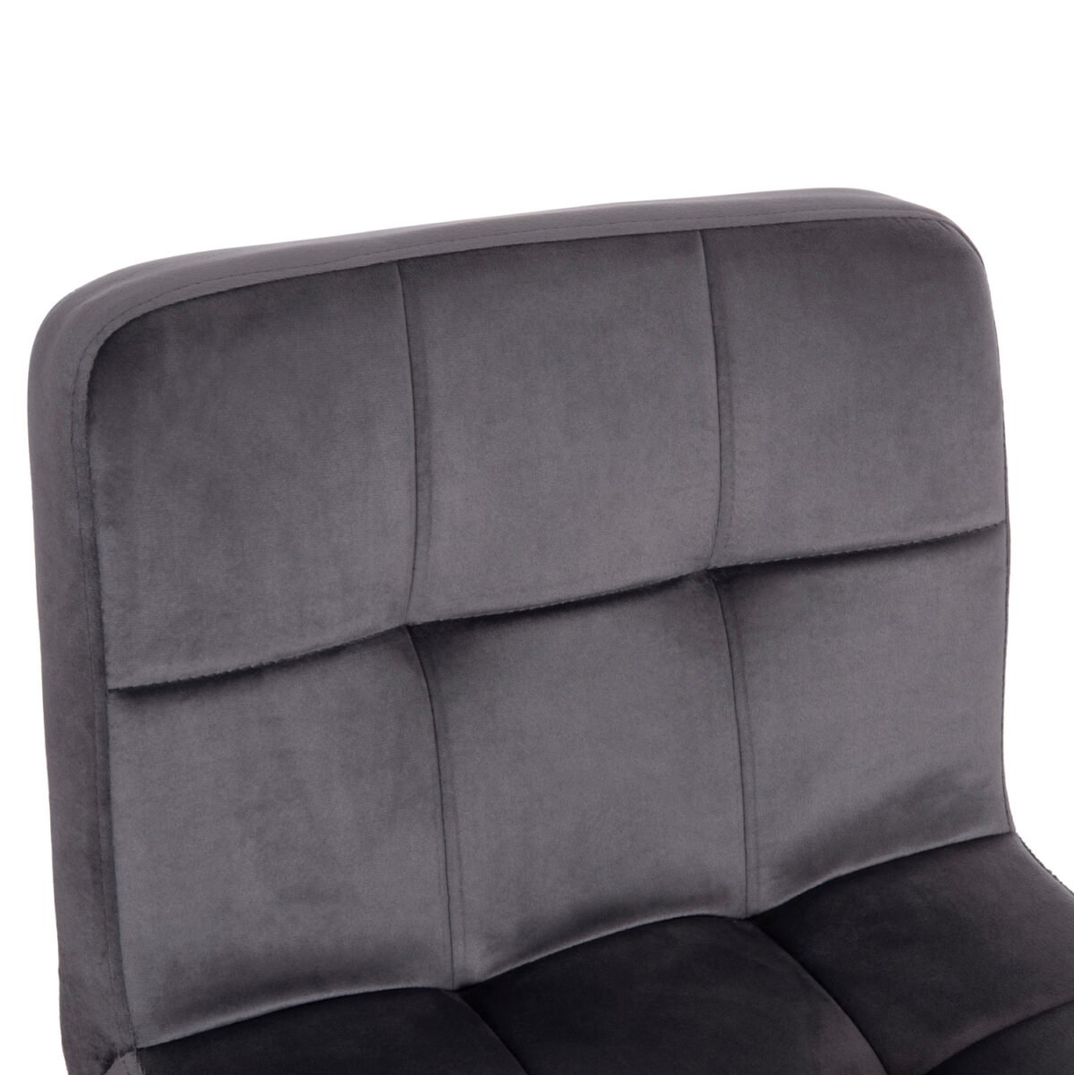 ΣΚΑΜΠΟ ΜΠΑΡ ΠΕΡΙΣΤΡΕΦΟΜΕΝΟ DIANA HM202.41 ΓΚΡΙ ΒΕΛΟΥΔΟ--ΜΕΤΑΛΛΟ ΜΑΥΡΟ ΜΑΤ 44x52x109Υεκ - Image 7