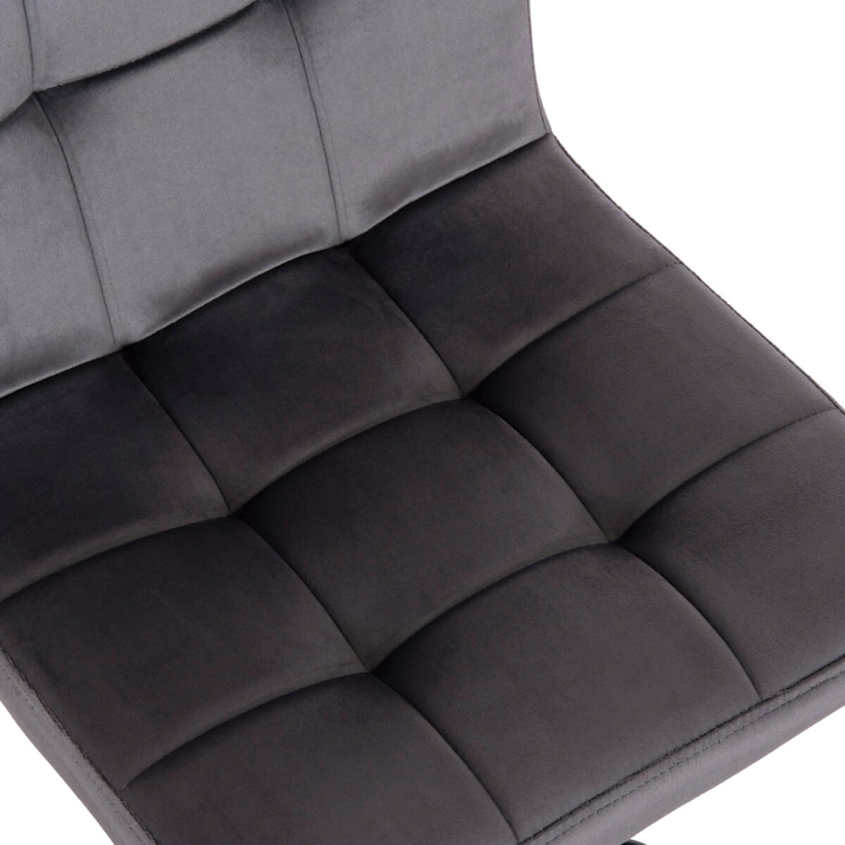 ΣΚΑΜΠΟ ΜΠΑΡ ΠΕΡΙΣΤΡΕΦΟΜΕΝΟ DIANA HM202.41 ΓΚΡΙ ΒΕΛΟΥΔΟ--ΜΕΤΑΛΛΟ ΜΑΥΡΟ ΜΑΤ 44x52x109Υεκ - Image 8