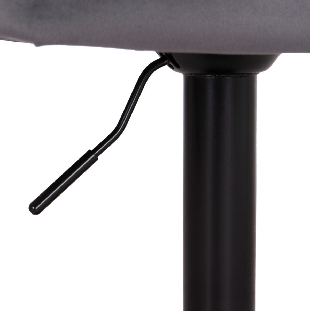 ΣΚΑΜΠΟ ΜΠΑΡ ΠΕΡΙΣΤΡΕΦΟΜΕΝΟ DIANA HM202.41 ΓΚΡΙ ΒΕΛΟΥΔΟ--ΜΕΤΑΛΛΟ ΜΑΥΡΟ ΜΑΤ 44x52x109Υεκ - Image 10