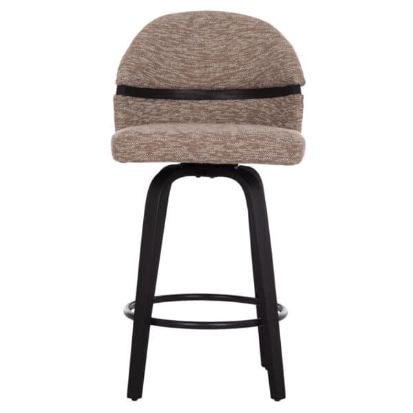 ΣΚΑΜΠΟ ΜΠΑΡ ΠΕΡΙΣΤΡΕΦΟΜΕΝΟ DEKKER HM18250.02 PLYWOOD ΜΑΥΡΟ--ΥΦΑΣΜΑ ΚΑΦΕ 48x54x96Υεκ. - Image 3