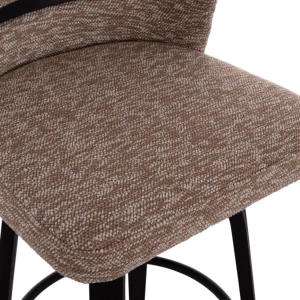 ΣΚΑΜΠΟ ΜΠΑΡ ΠΕΡΙΣΤΡΕΦΟΜΕΝΟ DEKKER HM18250.02 PLYWOOD ΜΑΥΡΟ--ΥΦΑΣΜΑ ΚΑΦΕ 48x54x96Υεκ. - Image 8