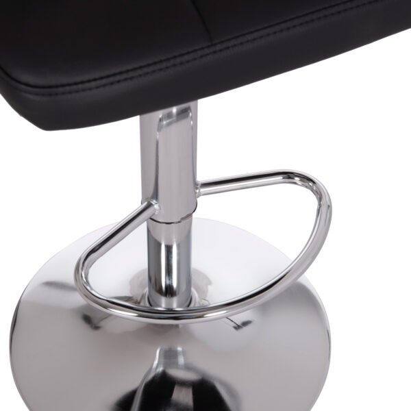 ΣΚΑΜΠΟ ΜΠΑΡ ΠΕΡΙΣΤΡΕΦΟΜΕΝΟ DIANA HM202.21 ΜΑΥΡΟ PU--ΜΕΤΑΛΛΟ ΧΡΩΜΙΟ 44x52x109Υεκ. - Image 9