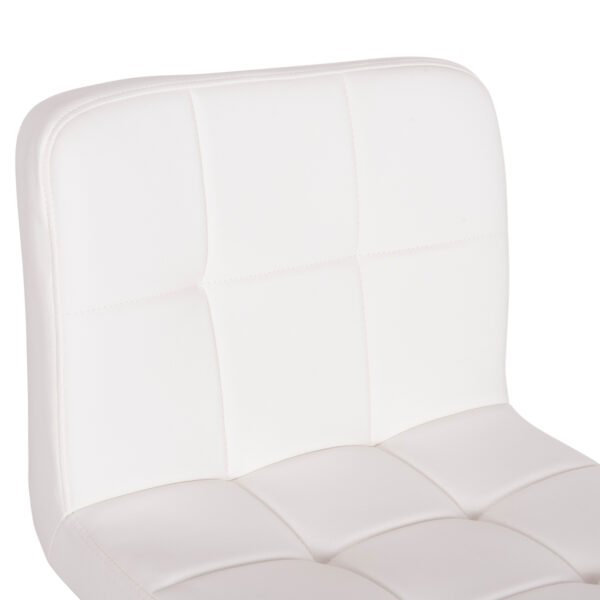 ΣΚΑΜΠΟ ΜΠΑΡ ΠΕΡΙΣΤΡΕΦΟΜΕΝΟ DIANA HM202.22 ΛΕΥΚΟ PU--ΜΕΤΑΛΛΟ ΧΡΩΜΙΟ 44x52x109Υεκ. - Image 7