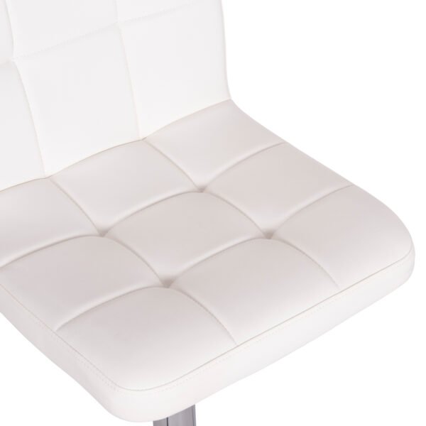 ΣΚΑΜΠΟ ΜΠΑΡ ΠΕΡΙΣΤΡΕΦΟΜΕΝΟ DIANA HM202.22 ΛΕΥΚΟ PU--ΜΕΤΑΛΛΟ ΧΡΩΜΙΟ 44x52x109Υεκ. - Image 8