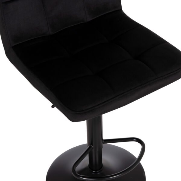 ΣΚΑΜΠΟ ΜΠΑΡ ΠΕΡΙΣΤΡΕΦ. DIANA HM202.44 ΜΑΥΡΟ ΒΕΛΟΥΔΟ--ΜΕΤΑΛΛΟ ΜΑΥΡΟ ΜΑΤ 44x52x109Υεκ - Image 8