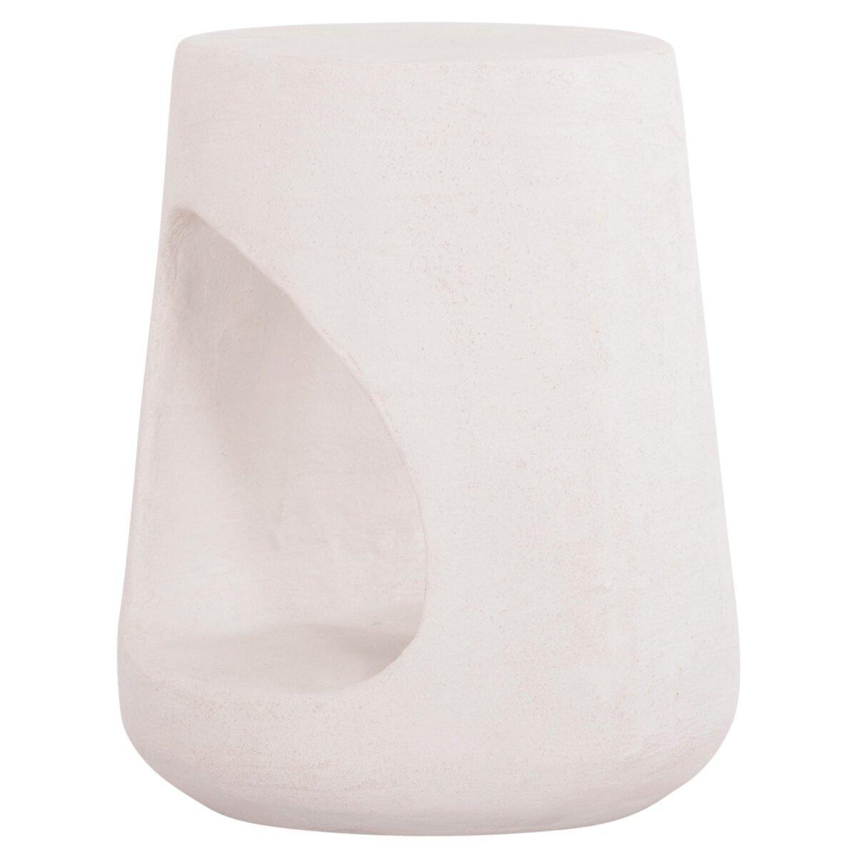 ΣΚΑΜΠΟ ΣΤΡΟΓΓΥΛΟ ΣΕΙΡΑ SANTORINI HM18056 ΠΟΛΥΡΗΤΙΝΗ ΣΕ ΥΠΟΛΕΥΚΟ ΧΡΩΜΑ Φ38x47Yεκ. - Image 5