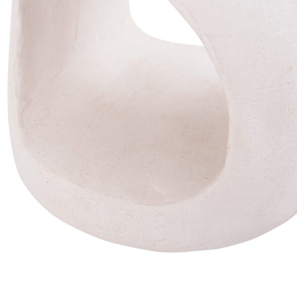 ΣΚΑΜΠΟ ΣΤΡΟΓΓΥΛΟ ΣΕΙΡΑ SANTORINI HM18056 ΠΟΛΥΡΗΤΙΝΗ ΣΕ ΥΠΟΛΕΥΚΟ ΧΡΩΜΑ Φ38x47Yεκ. - Image 7