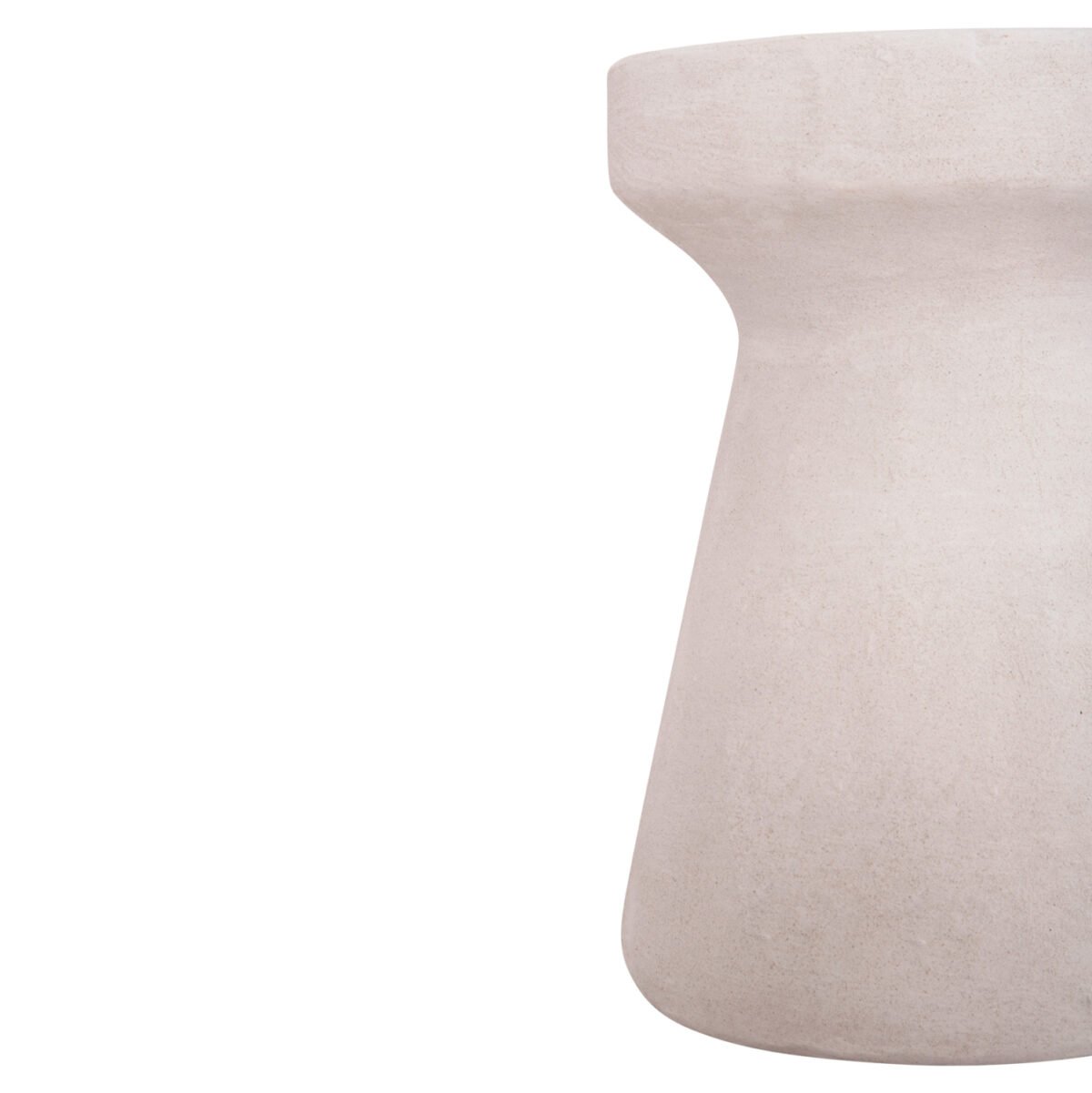 ΣΚΑΜΠΟ ΣΤΡΟΓΓΥΛΟ ΣΕΙΡΑ SANTORINI HM18057 ΠΟΛΥΡΗΤΙΝΗ ΣΕ ΥΠΟΛΕΥΚΟ ΧΡΩΜΑ Φ32x46Υεκ. - Image 6