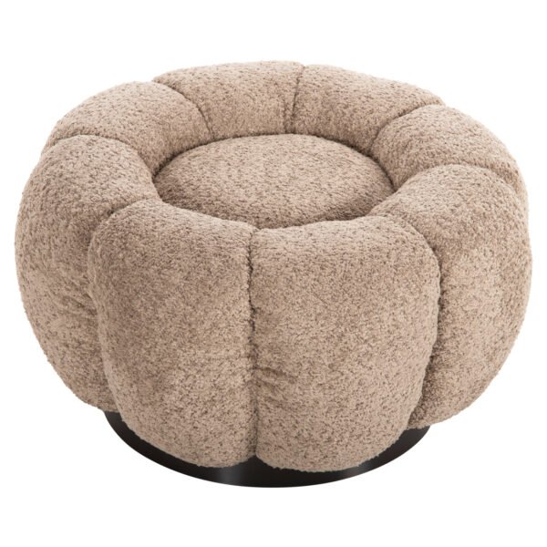 ΣΚΑΜΠΟ ΣΤΡΟΓΓΥΛΟ KRIPP HM9602.08 ΜΠΕΖ ΜΠΟΥΚΛΕ-ΜΑΥΡΗ ΜΕΤΑΛΛΙΚΗ ΒΑΣΗ Φ60x31Υεκ. - Image 3