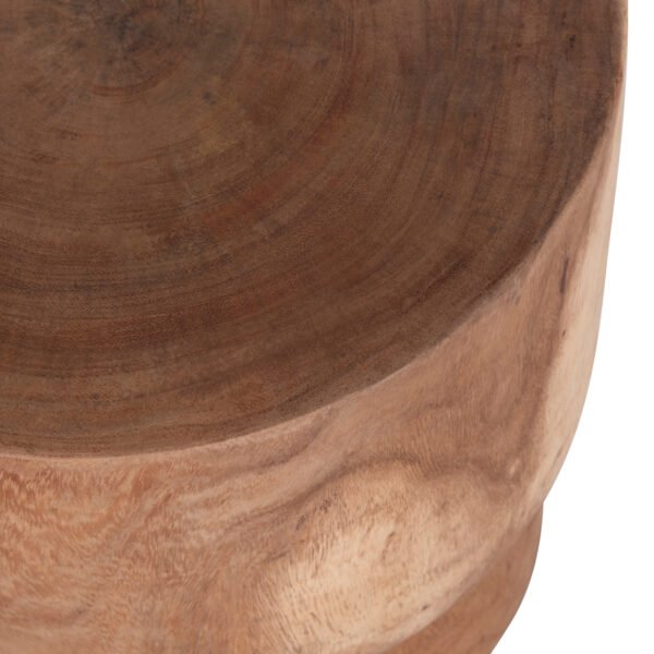 ΣΚΑΜΠΟ-ΤΡΑΠΕΖΑΚΙ ΚΥΛΙΝΔΡΙΚΟ FEBRY HM9909 ΜΑΣΙΦ ΞΥΛΟ SUAR ΦΥΣΙΚΟ Φ40x46Υεκ. - Image 8