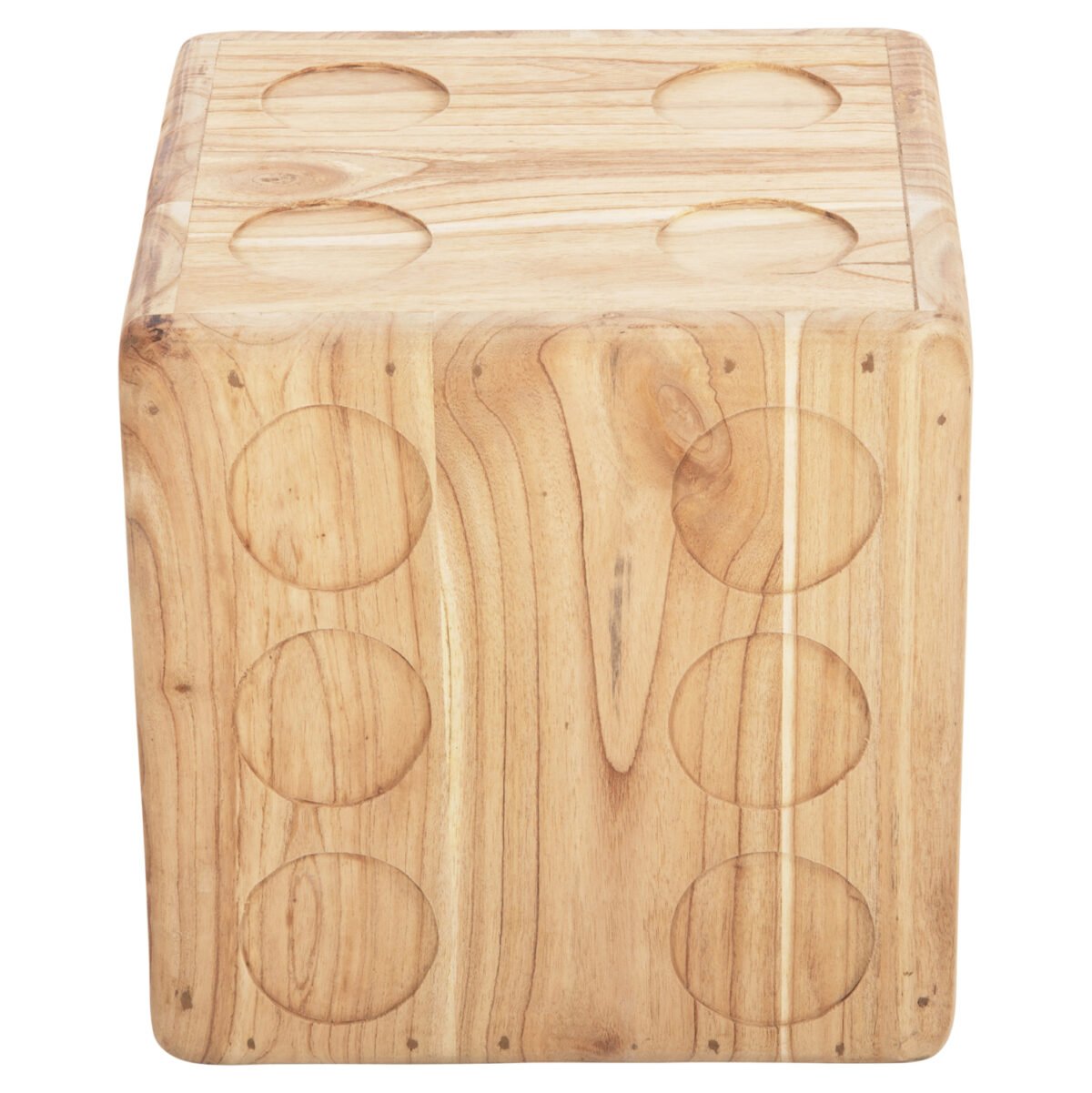 ΣΚΑΜΠΟ ΖΑΡΙ HM7898.02 ΞΥΛΟ ΤΕΑΚ ΣΕ ΦΥΣΙΚΟ ΧΡΩΜΑ 40x40x40 εκ. - Image 3