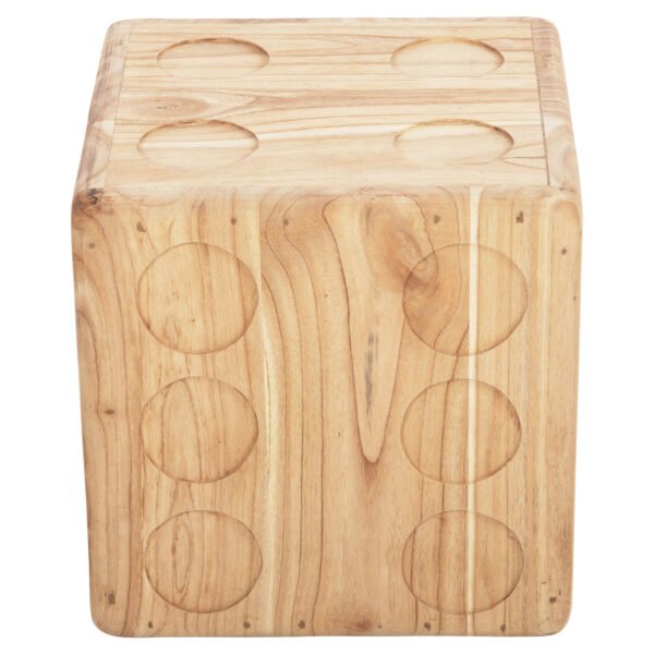 ΣΚΑΜΠΟ ΖΑΡΙ HM7898.02 ΞΥΛΟ ΤΕΑΚ ΣΕ ΦΥΣΙΚΟ ΧΡΩΜΑ 40x40x40 εκ. - Image 3