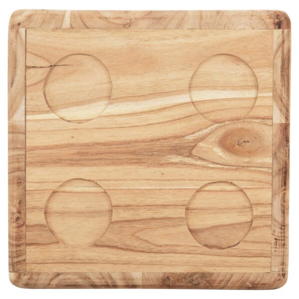 ΣΚΑΜΠΟ ΖΑΡΙ HM7898.02 ΞΥΛΟ ΤΕΑΚ ΣΕ ΦΥΣΙΚΟ ΧΡΩΜΑ 40x40x40 εκ. - Image 4