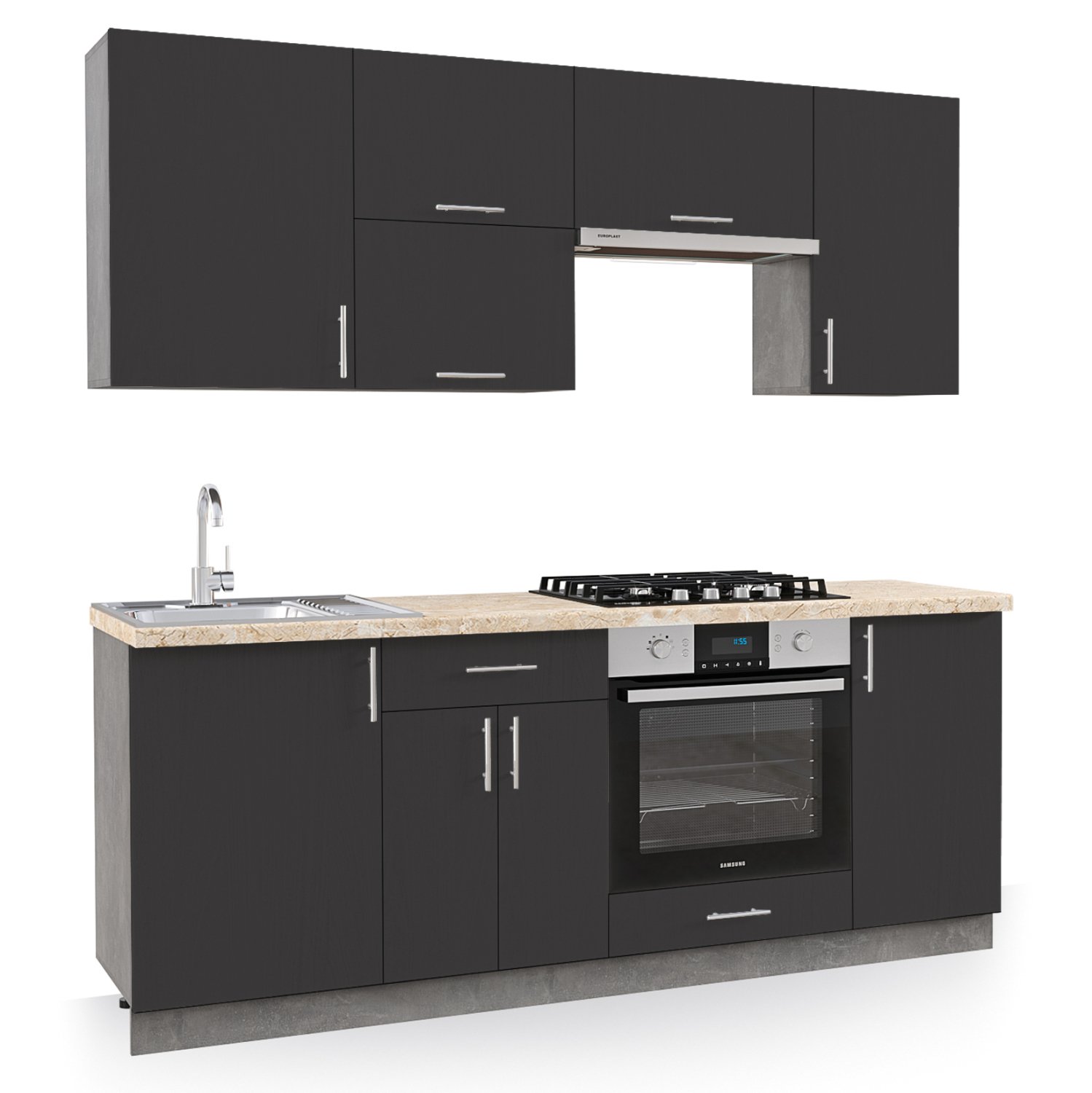 ΣΥΝΘΕΣΗ ΚΟΥΖΙΝΑΣ ΜΕΛΑΜΙΝΗ ΑΝΘΡΑΚΙ-ΠΑΓΚΟΣ ΟΨΗ ΜΠΕΖ ΜΑΡΜΑΡΟ 200x47x84 ΣΥΝΘΕΣΗ ΚΟΥΖΙΝΑΣ ΜΕΛΑΜΙΝΗ ΑΝΘΡΑΚΙ-ΠΑΓΚΟΣ ΟΨΗ ΜΠΕΖ ΜΑΡΜΑΡΟ 200x47x84