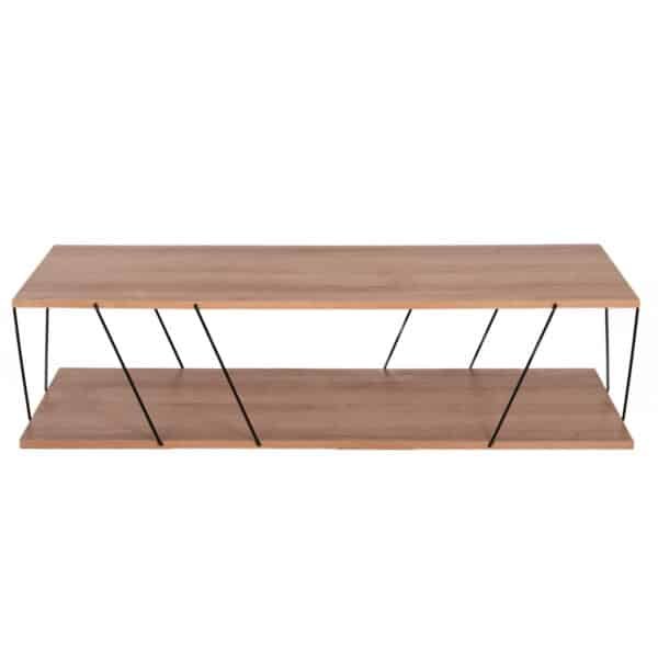 ΣΥΝΘΕΣΗ ΣΑΛΟΝΙΟΥ 2ΤΜΧ TARS HM11771.11 ΜΕΛΑΜΙΝΗ-ΜΕΤΑΛΛΟ ΦΥΣΙΚΟ OAK-ΜΑΥΡΟ - Image 4