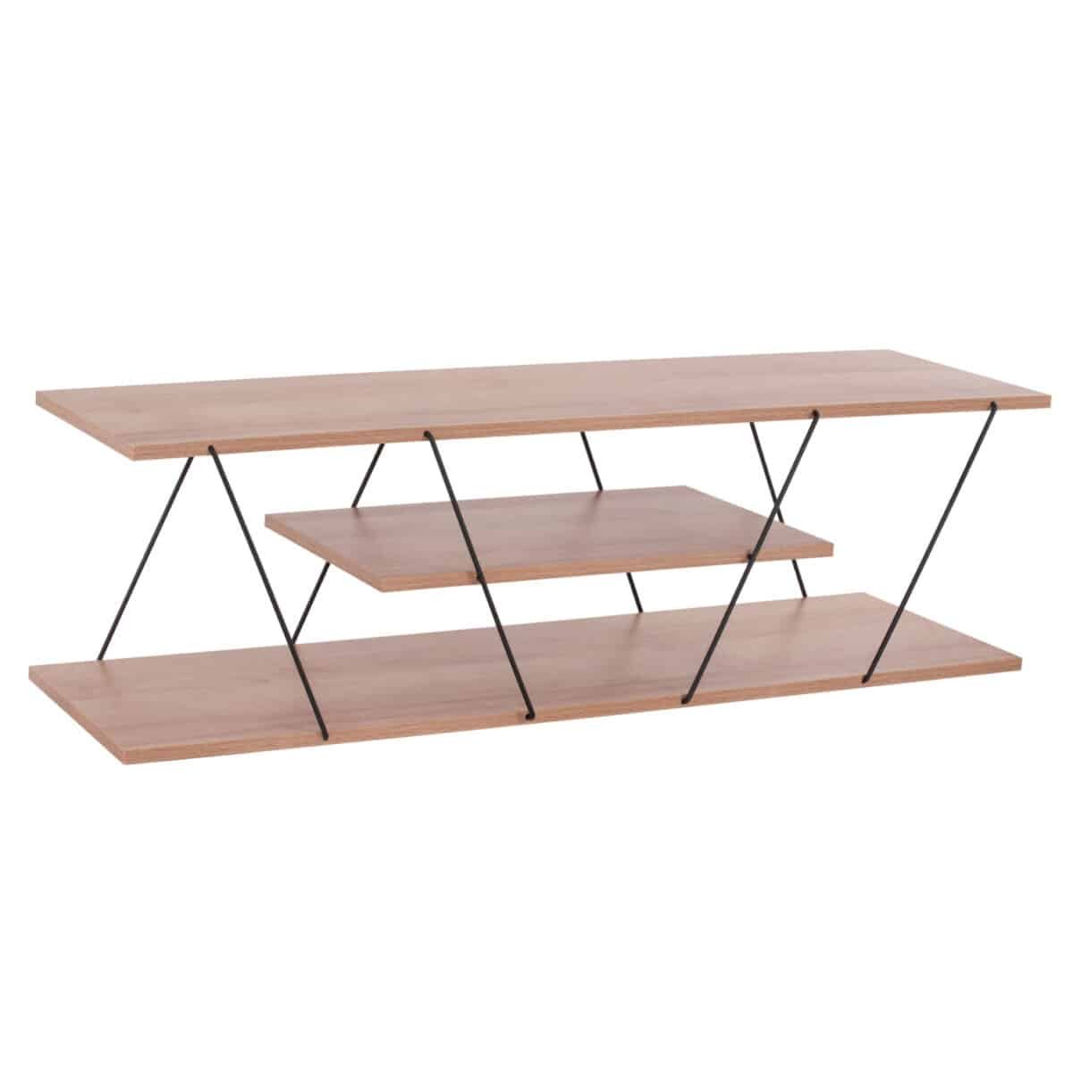 ΣΥΝΘΕΣΗ ΣΑΛΟΝΙΟΥ 2ΤΜΧ TARS HM11771.11 ΜΕΛΑΜΙΝΗ-ΜΕΤΑΛΛΟ ΦΥΣΙΚΟ OAK-ΜΑΥΡΟ - Image 7