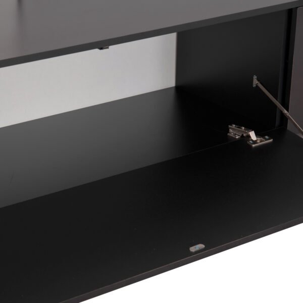 ΣΥΝΘΕΣΗ ΤΗΛΕΟΡΑΣΗΣ DORT HM18076.02 ΜΕΛΑΜΙΝΗ ΣΕ ΣΟΝΑΜΑ-ΜΑΥΡΟ 249.5x42.2x199.5Υεκ - Image 6