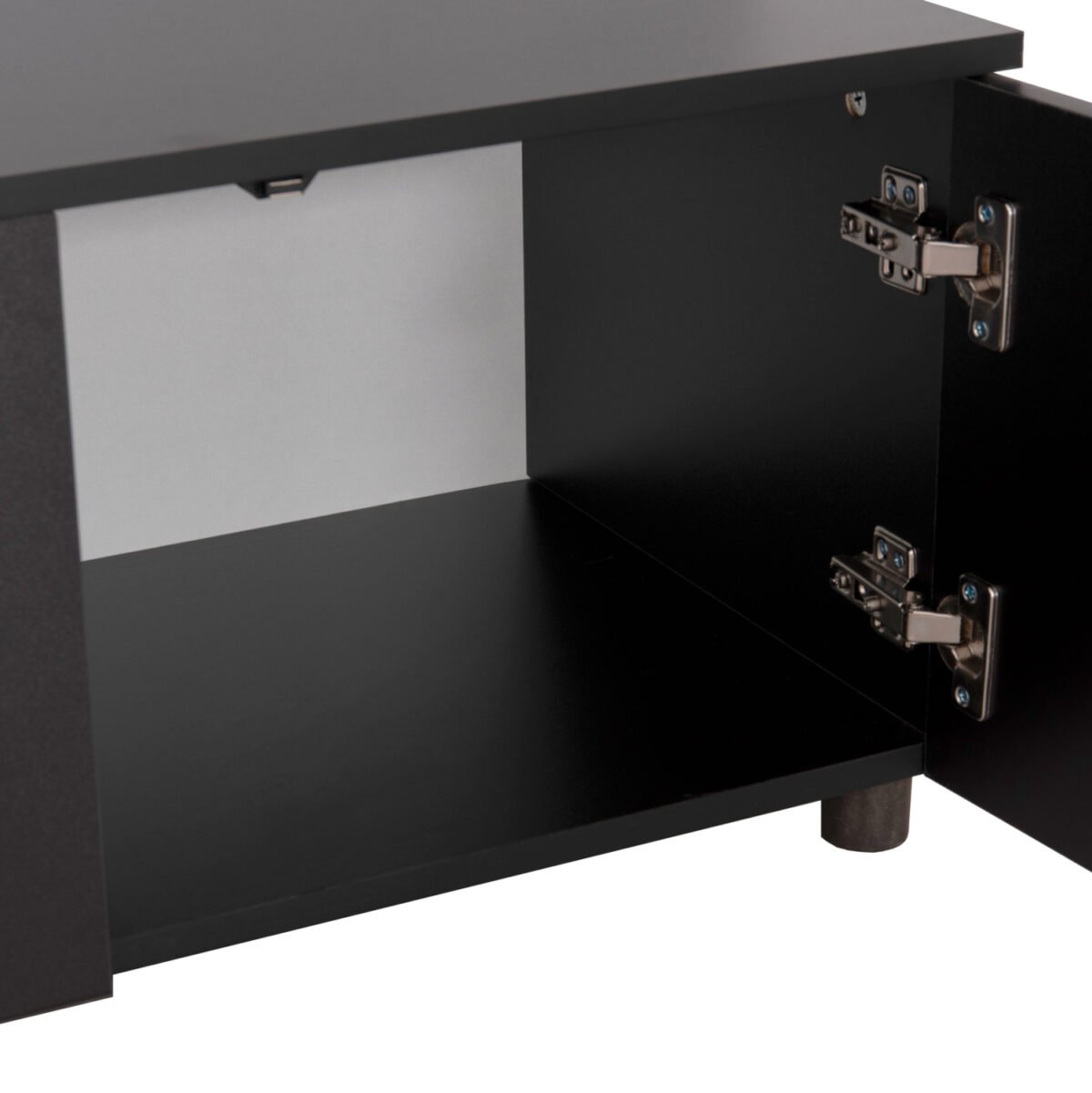 ΣΥΝΘΕΣΗ ΤΗΛΕΟΡΑΣΗΣ DORT HM18076.02 ΜΕΛΑΜΙΝΗ ΣΕ ΣΟΝΑΜΑ-ΜΑΥΡΟ 249.5x42.2x199.5Υεκ - Image 7