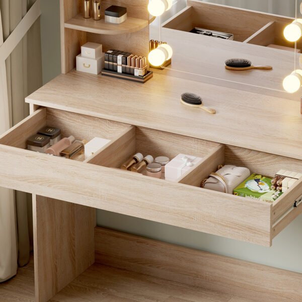 ΤΟΥΑΛΕΤΑ ΜΕ ΦΩΤΙΣΜΟ LED-ΡΑΦΙΑ-ΣΥΡΤΑΡΙΑ LAURYN HM2502.01 SONAMA 108x40x140Υεκ - Image 4