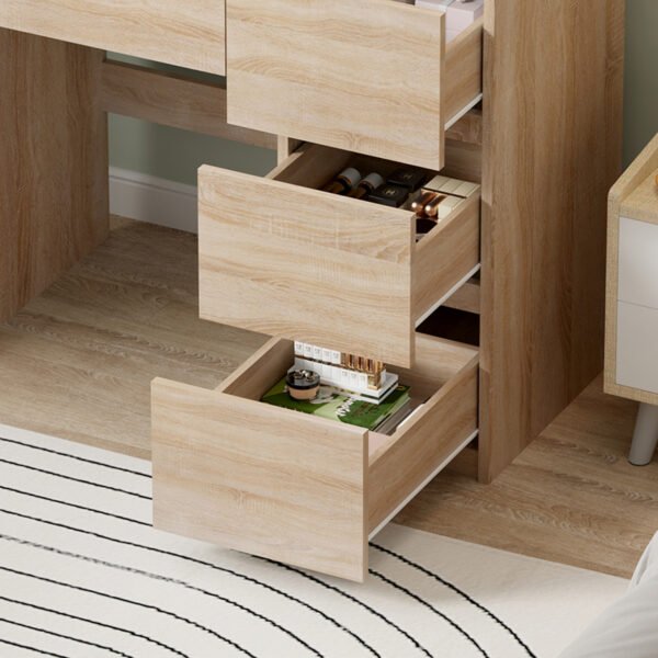 ΤΟΥΑΛΕΤΑ ΜΕ ΦΩΤΙΣΜΟ LED & ΣΥΡΤΑΡΙΑ KEITLIN HM2499.01 ΜΕΛΑΜΙΝΗ ΣΕ SONAMA 80x40x140Υεκ - Image 5