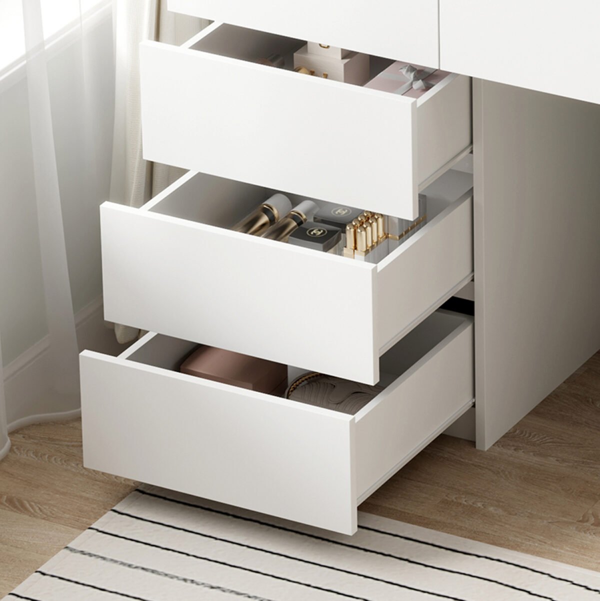 ΤΟΥΑΛΕΤΑ ΜΕ ΦΩΤΙΣΜΟ LED & ΣΥΡΤΑΡΙΑ BEYON HM2500.03 ΜΕΛΑΜΙΝΗ ΣΕ ΛΕΥΚΟ 80x40x140Υεκ. - Image 5