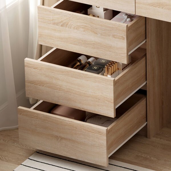 ΤΟΥΑΛΕΤΑ ΜΕ ΦΩΤΙΣΜΟ LED & ΣΥΡΤΑΡΙΑ BEYON HM2500.01 ΜΕΛΑΜΙΝΗ ΣΕ SONAMA 112.5x40.5x140Υεκ. - Image 5