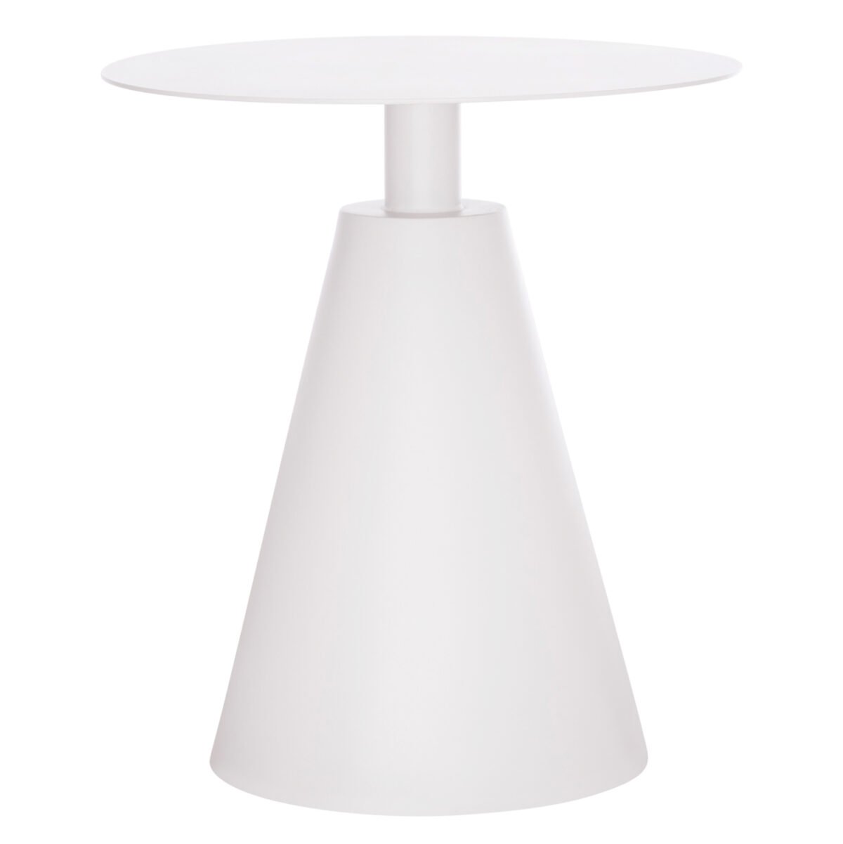 ΤΡΑΠΕΖΑΚΙ ΒΟΗΘ. ΣΤΡΟΓΓΥΛΟ ΕΞ.ΧΩΡΟΥ SERA HM6270.02 ΛΕΥΚΟ ΑΛΟΥΜΙΝΙΟ Φ50x56Υεκ. - Image 3