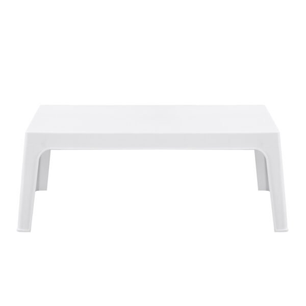 ΤΡΑΠΕΖΑΚΙ ΟΡΘΟΓΩΝΙΟ SLEEK HM6367.01 ΠΟΛΥΠΡΟΠΥΛΕΝΙΟ ΣΕ ΛΕΥΚΟ 99x59.5x39.5Υεκ. - Image 3