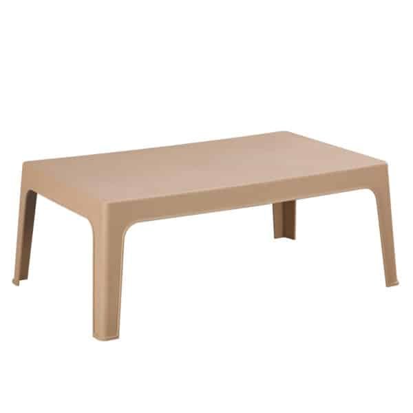 ΤΡΑΠΕΖΑΚΙ ΟΡΘΟΓΩΝΙΟ SLEEK HM6367.03 ΠΟΛΥΠΡΟΠΥΛΕΝΙΟ ΚΑΠΟΥΤΣΙΝΟ 99x59.5x39.5Υεκ.