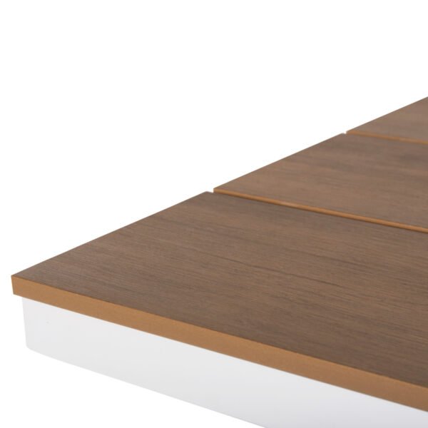 ΤΡΑΠΕΖΙ ΑΛΟΥΜΙΝΙΟΥ ΟΡΘΟΓΩΝΙΟ TAWNEE HM6037.02 ΛΕΥΚΟ-POLYWOOD ΦΥΣΙΚΟ 150x89,5x73Υεκ - Image 7