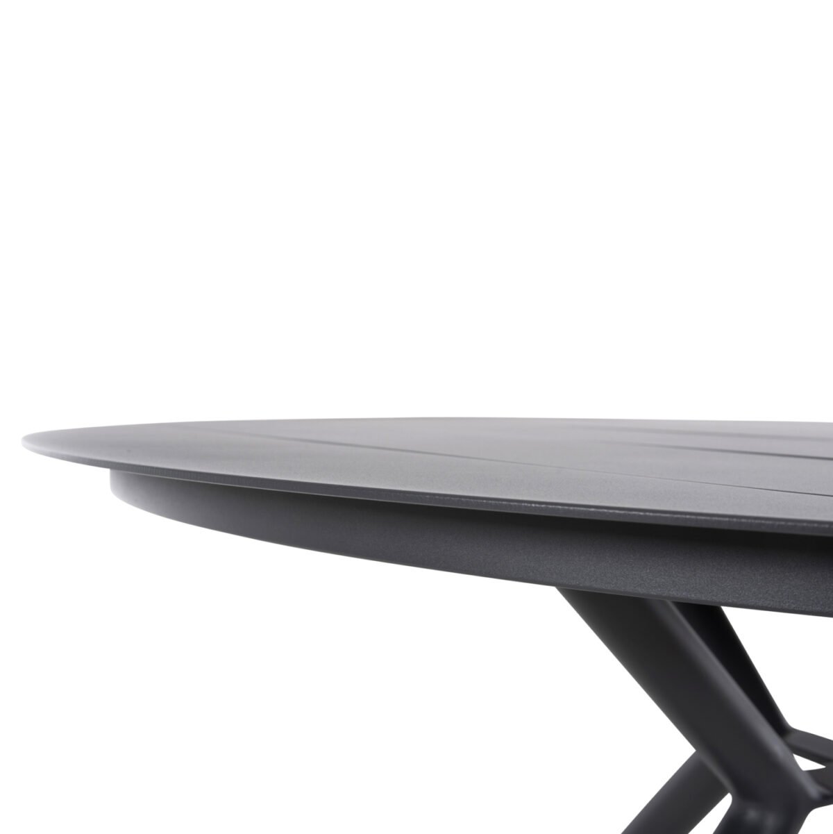 ΤΡΑΠΕΖΙ ΑΛΟΥΜΙΝΙΟΥ ΣΤΡΟΓΓΥΛΟ HIGER HM6061.03 ΑΝΘΡΑΚΙ Φ126Χ73Υεκ. - Image 7